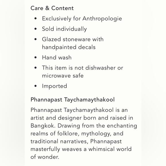 Anthropologie 12 Days of Christmas Dessert Plate Day 1 Partridge in a Pear Tree - Picture 10 of 10